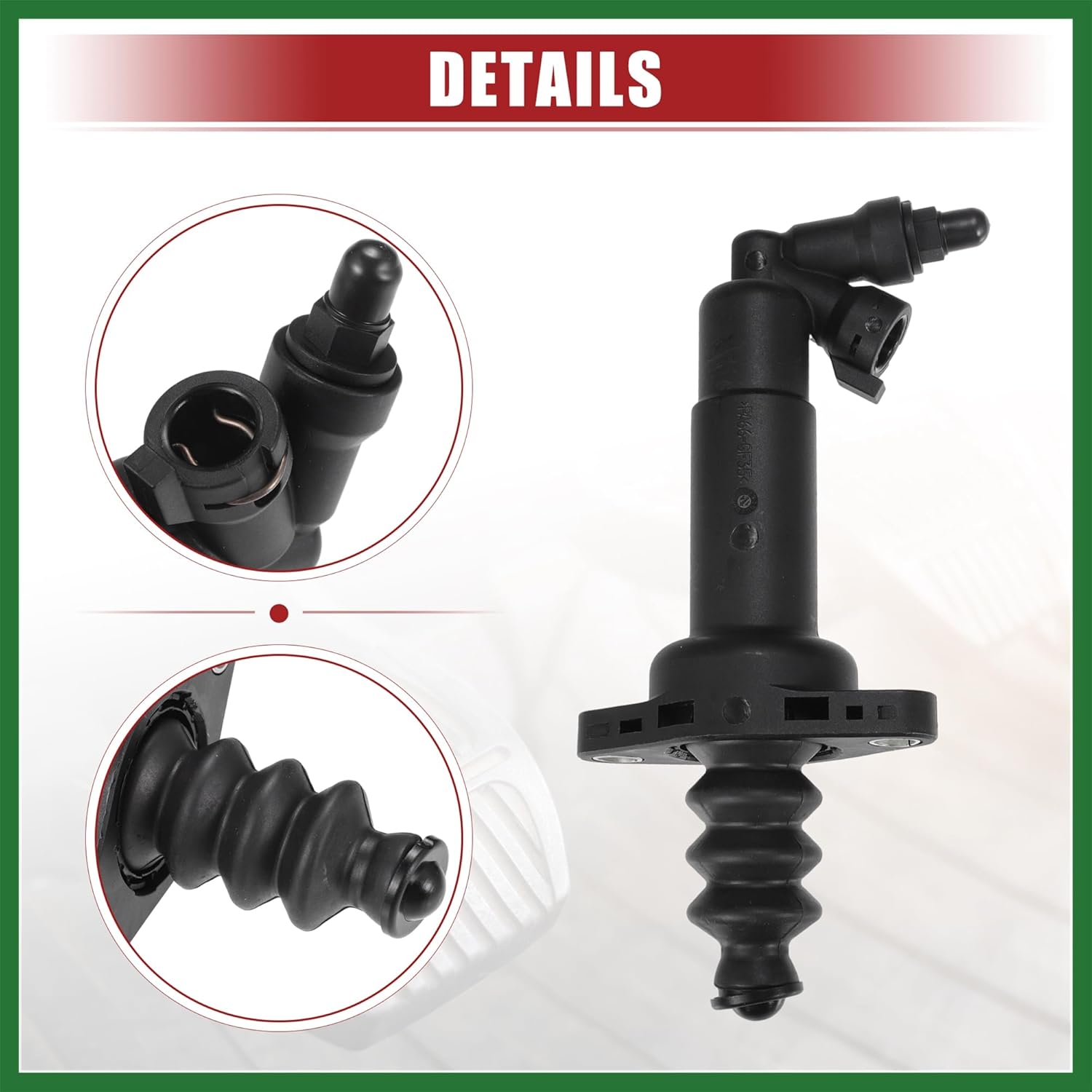 Motoforti Clutch Master Cylinder Slave Cylinder 1J0-721-261-N 1J1-721-388-G Fit for Volkswagen Jetta/for Volkswagen Beetle - Pack of 2 Black Long-lasting