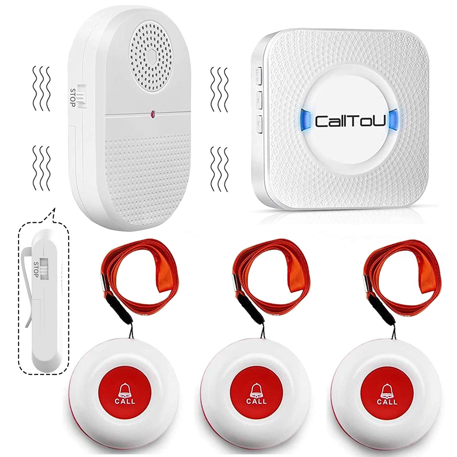 CallToU Wireless Caregiver Pager Call System Vibration Pager System