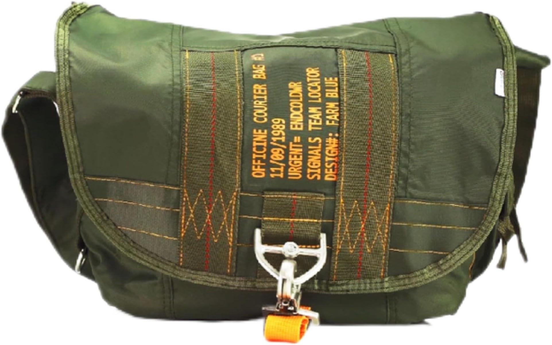 Messenger Bag – Officine Military Shoulder Courier Bag, Green, Medium