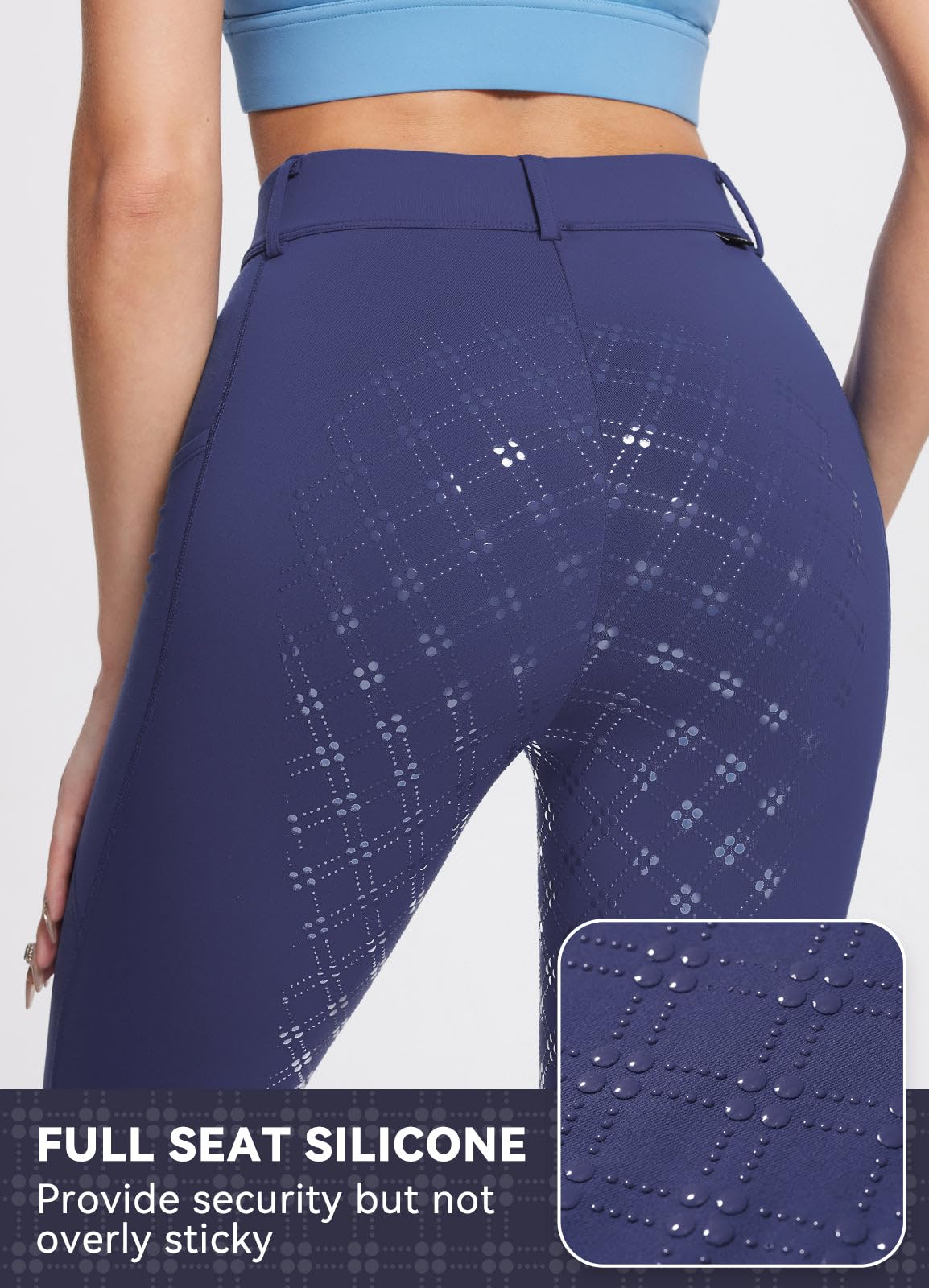 baleaf Pantaloni da Equitazione Invernali da Donna, in Pile, con Chiusura Lampo