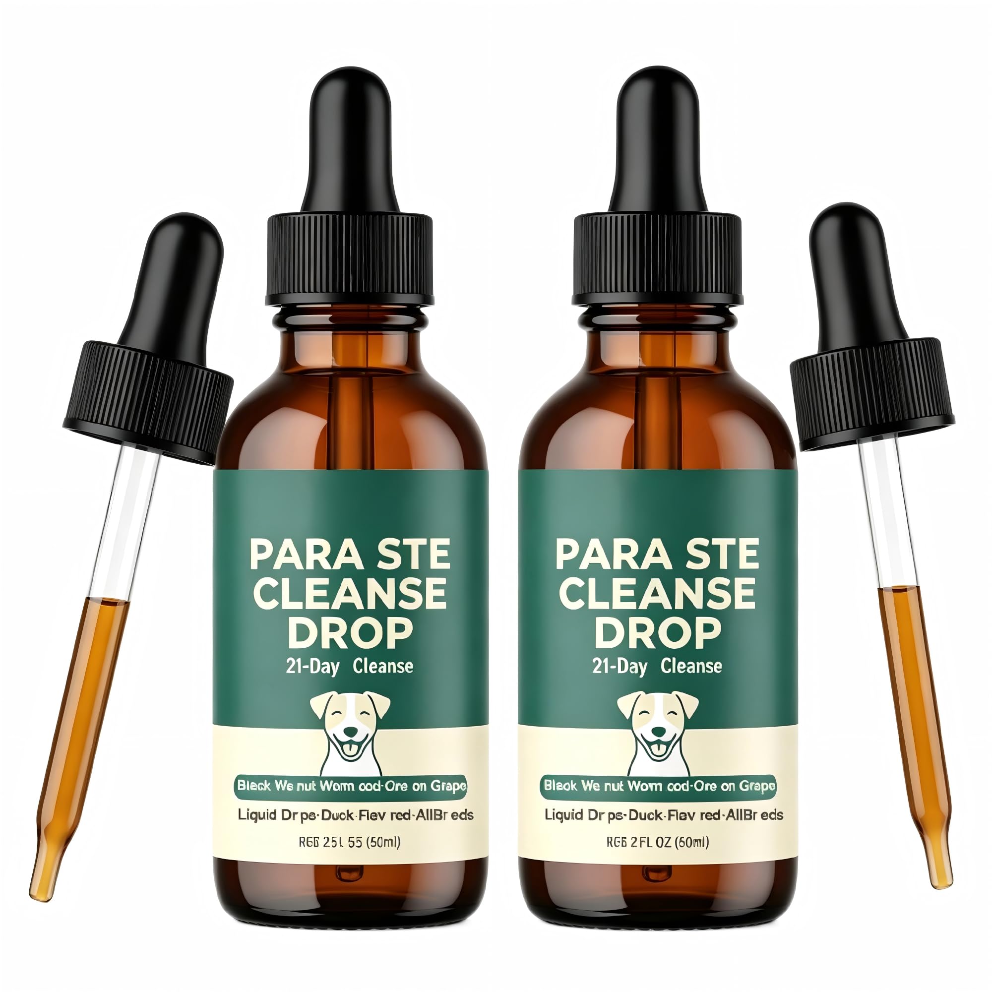 Parasite Cleanse Drops for Puppies, Applicable to All Stages of Dogs
