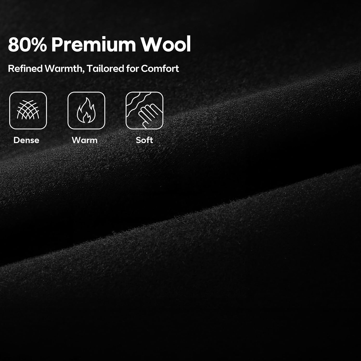 APTRO Men's Luxury Full Length Trench Coat Long Wool Overcoat Winter Windbreaker - Image 5