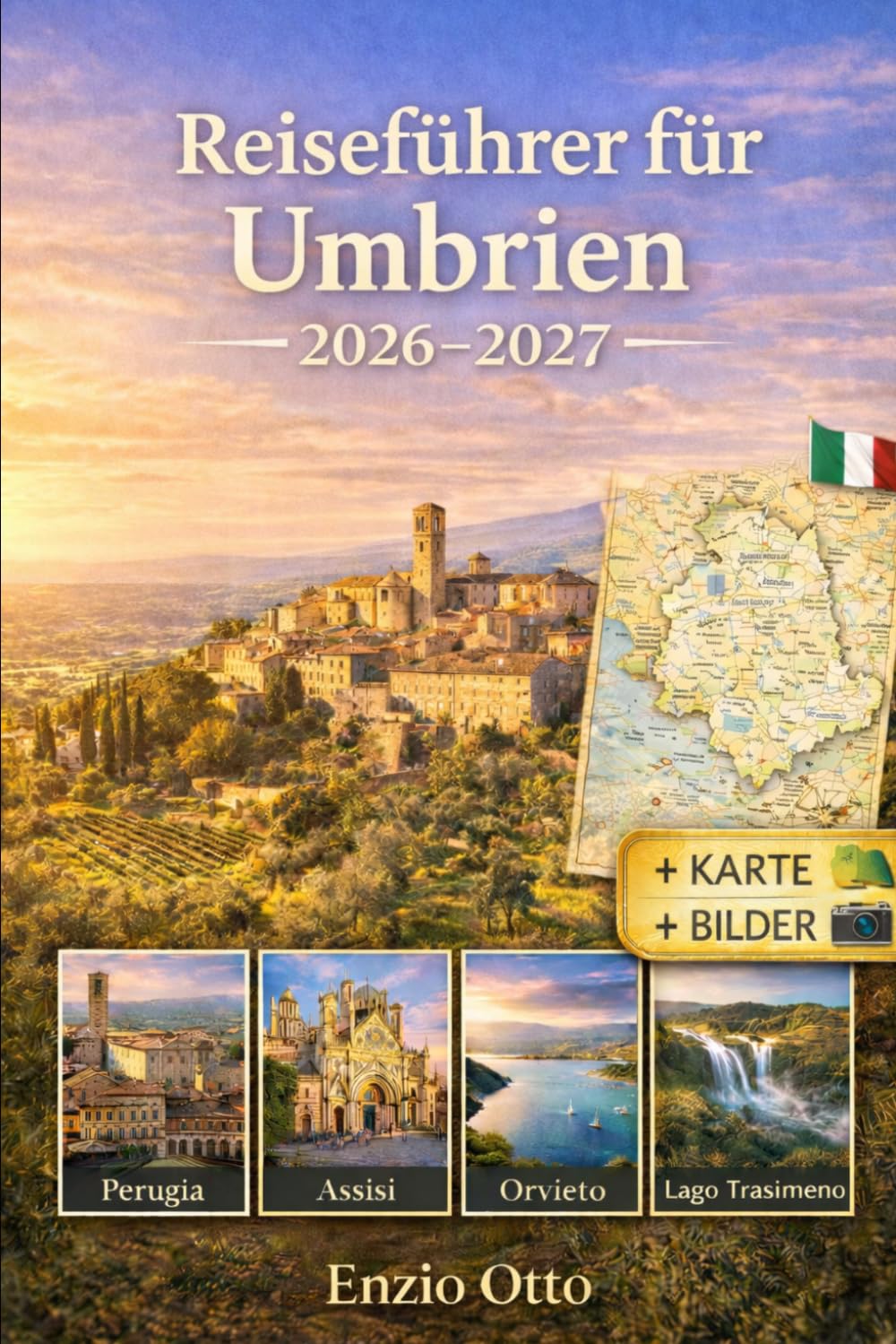 Reiseführer für Umbrien 2026-2027: Genießen Sie Perugia, Assisi, Orvieto, Spoleto, Gubbio, Todi, Spello, Montefalco und den Trasimenosee mit ... detaillierten Karten und wichtigen Reisetipps