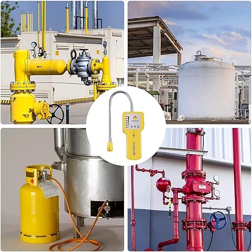 Miniatura 6 de Detector de fugas de gas – Sniffer portátil de gas natural para propano, metano, GLP, GNL, combustible y gas de alcantarillado – Detector de gas