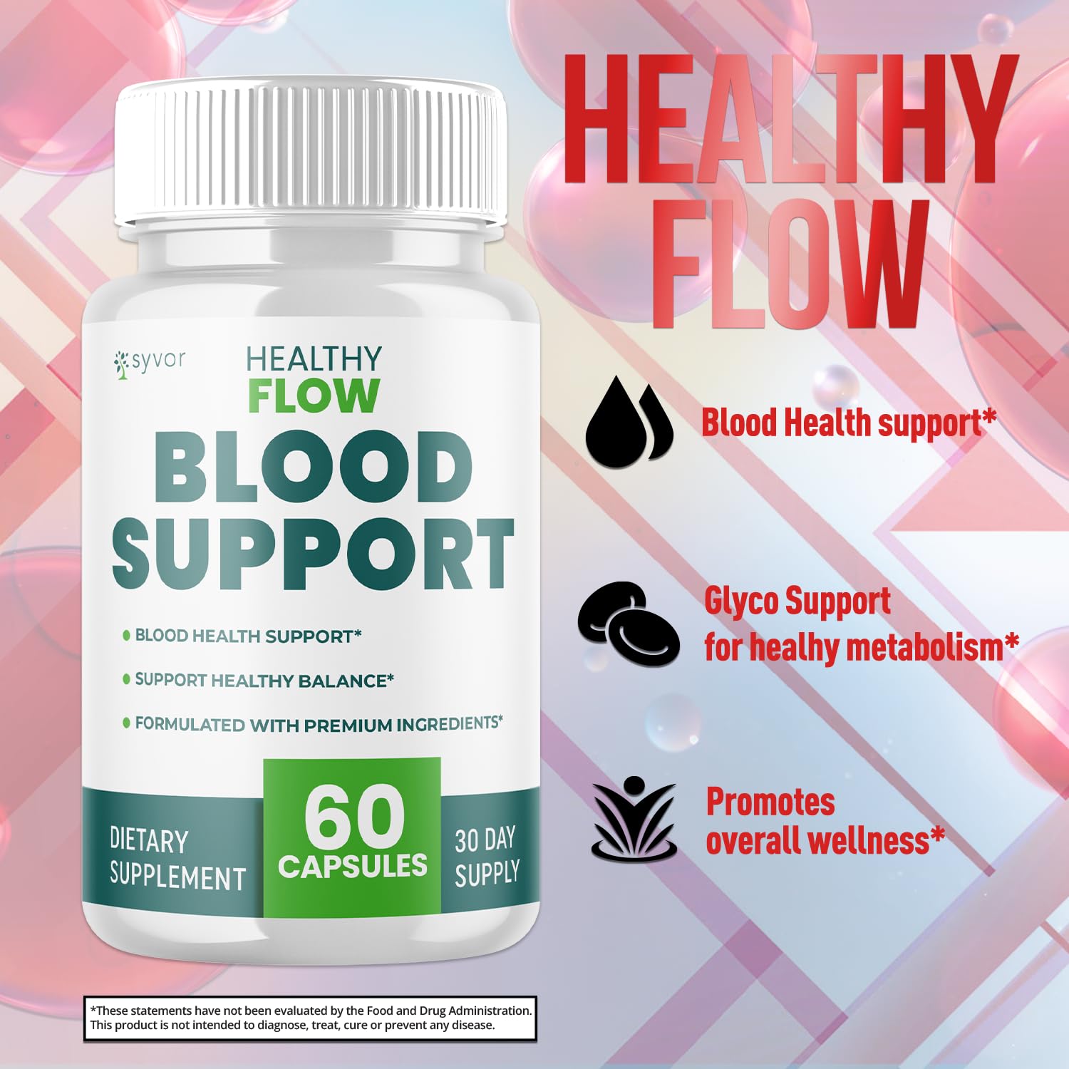 (2 Pack) Healthy Flow Blood Support Capsules, Supplement (120 Capsules) — Amazon image 4
