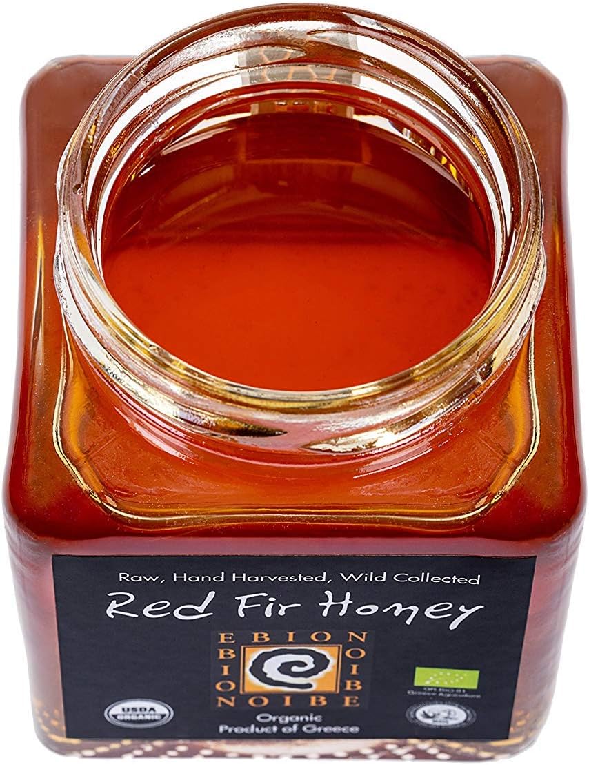 Wild Greek Organic Honey, All Natural, Raw Honey From The Pindus Mtns in Greece (Red Fir Honey)EU OrganicUSDA Organic
