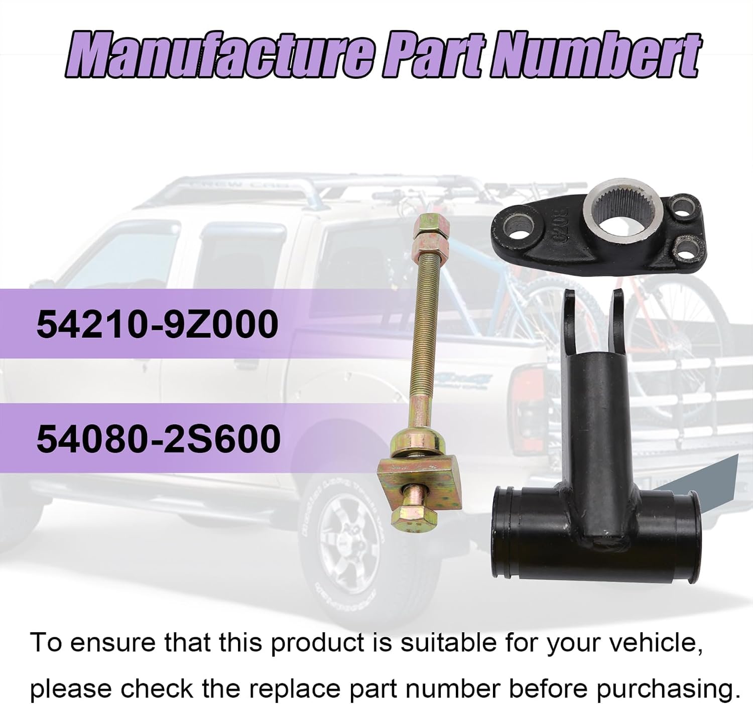 XQSMWF Right Torsion Bar Arm Anchor Bracket Compatible with Nissan Xterra Frontier 3.3L V6 2001 2002 2003 2004 Replace # 54210-9Z000 54080-2S600