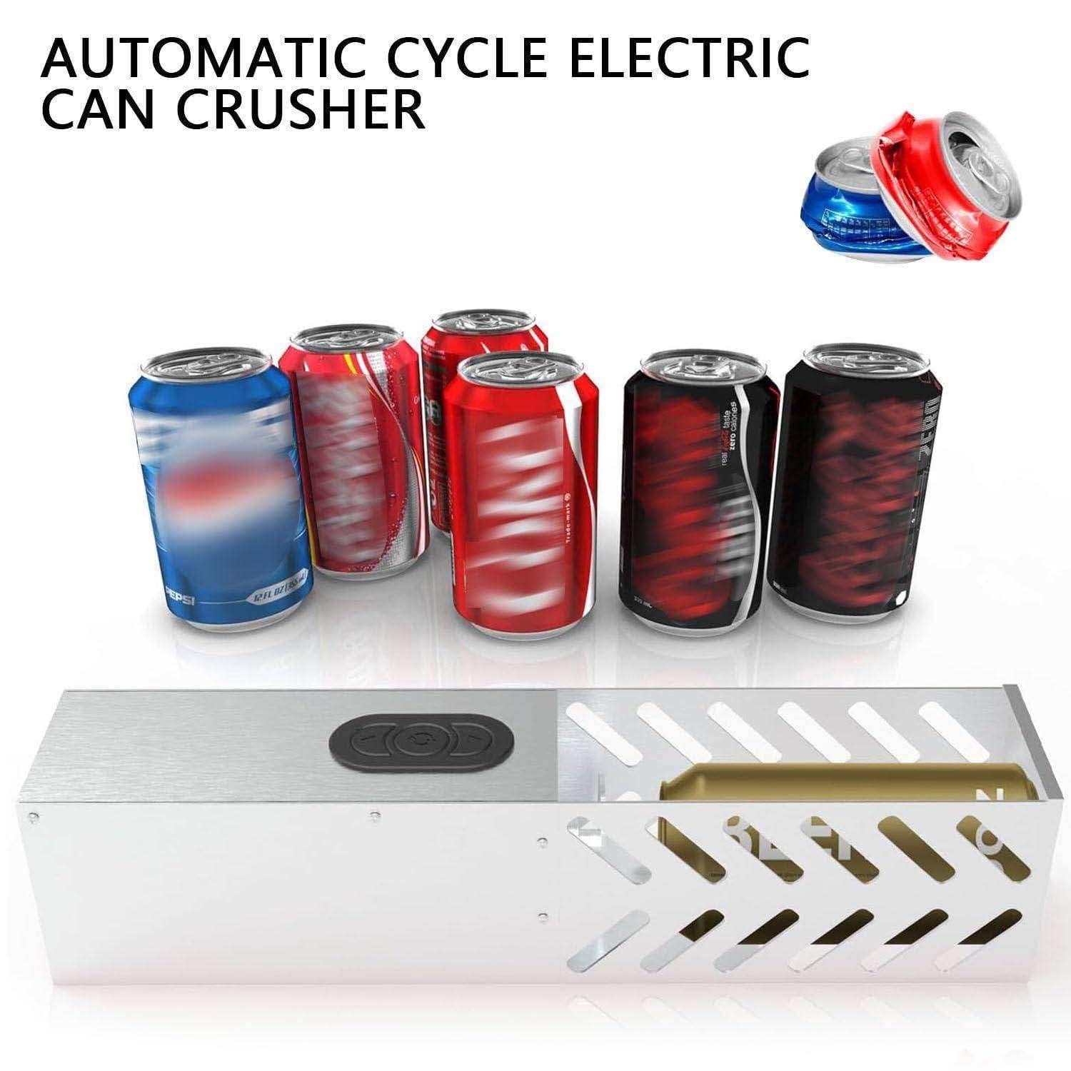 12/16 Oz Can Crusher, Elektryczna plastikowa kruszarka do butelek na wodę do restauracji, szkół