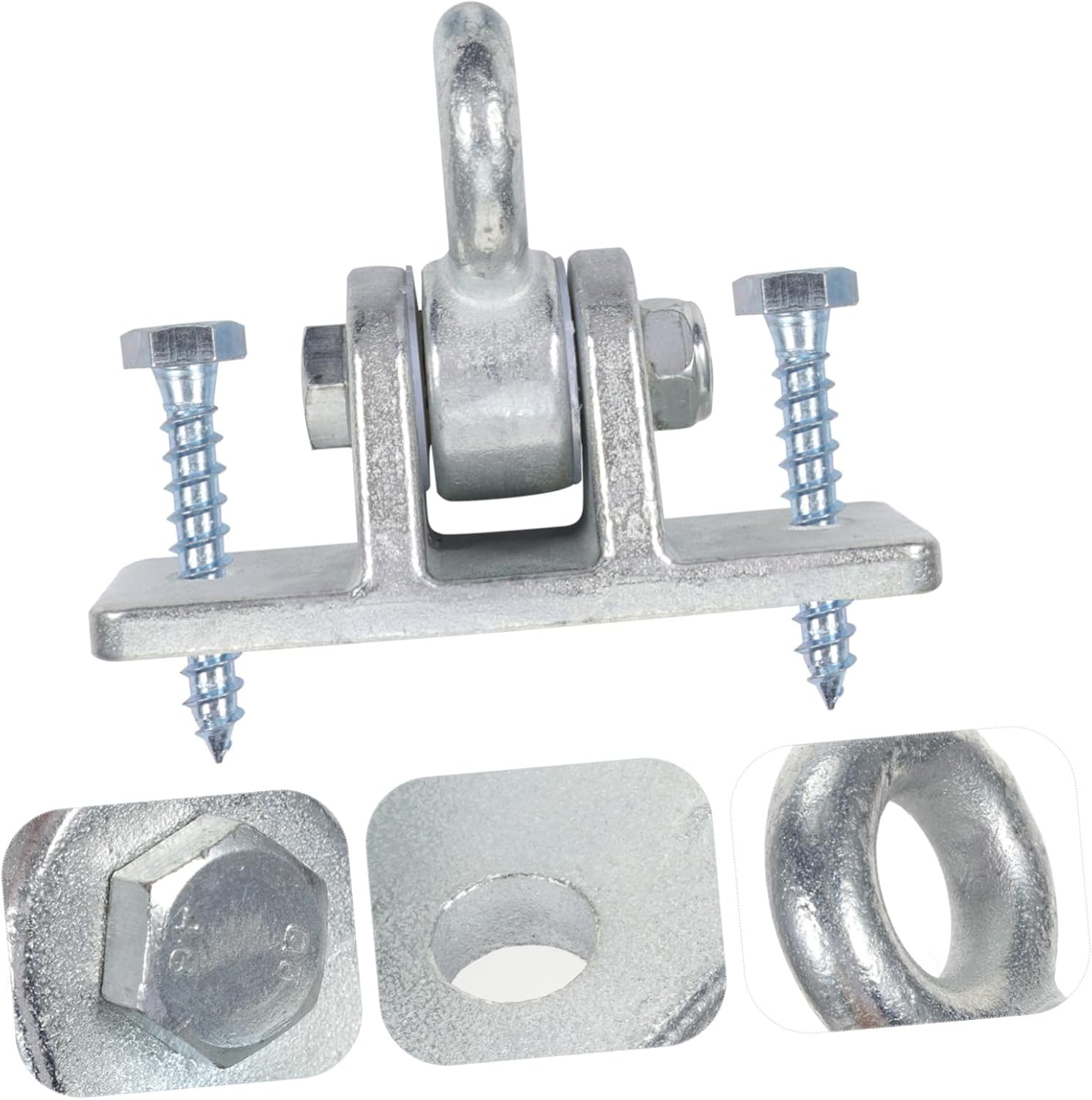 Heavy Duty Swing Hanger Set Sturdy Steel Hooks with Screws for Hammocks and Swing Chairs Outdoor and Indoor Use Easy to Install for Playground and Home