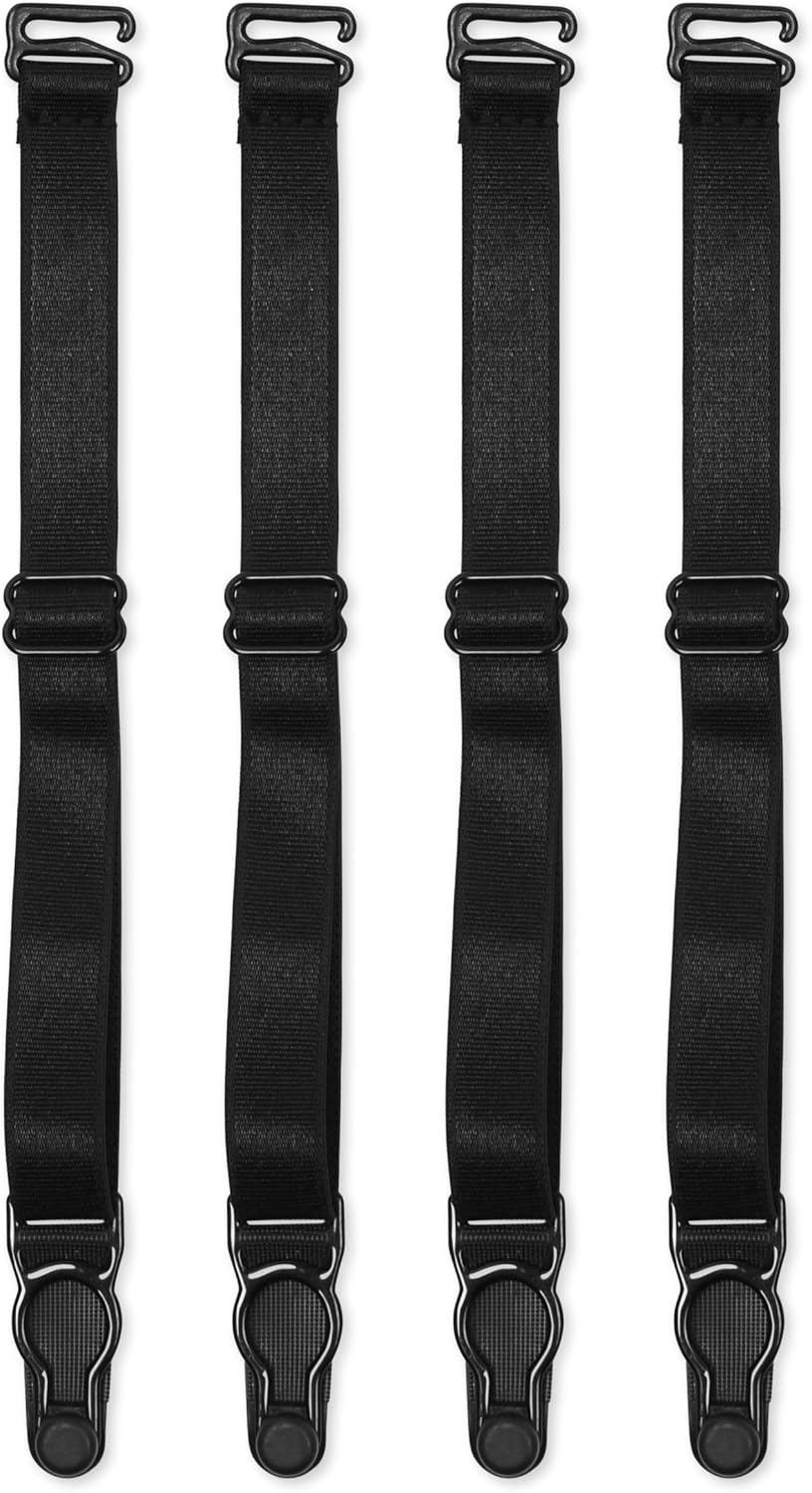 Satini Adjustable Plastic Clip Suspender Belt Lingerie Straps