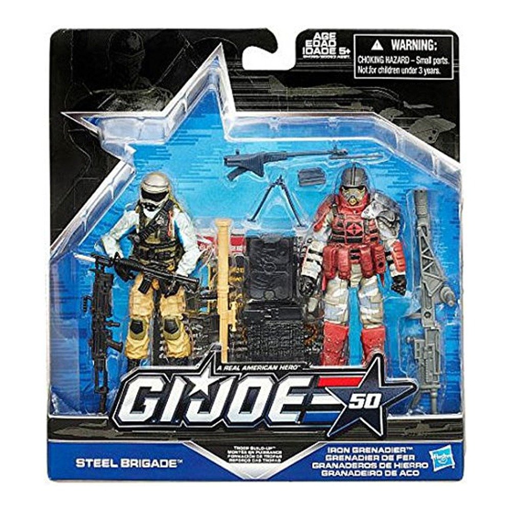 ハスブロー　GIジョー　GI JOE 南北戦争　2体セット Amazon.com: GI Joe 50th Anniversary Troop Build Up Action Figure 2