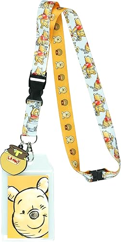 Disney Winnie The Pooh Hunny Pot - Cordón para identificación con dije de goma d