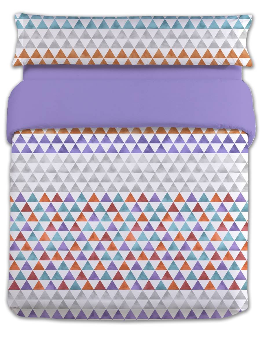 Happy Home Bologna Game Nordic For Bed 135 cm, Polyester, Mauve, 30.0 x 23.0 x 5 cm