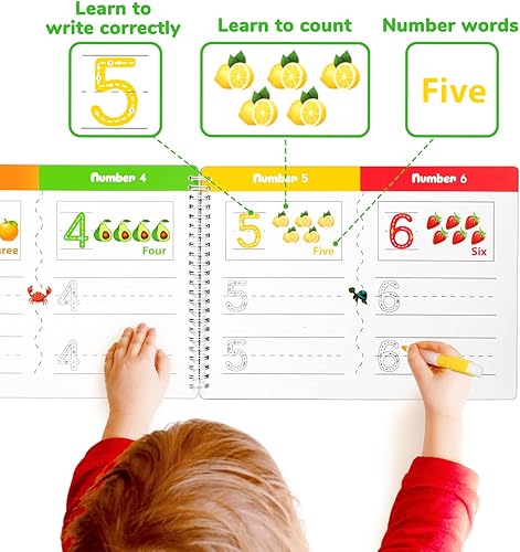 Miniatura 3 de Rastreo de letras para niños de 3 a 5 años, aprende a escribir para niños, práctica de letras para preescolares, libro de seguimiento de letras de