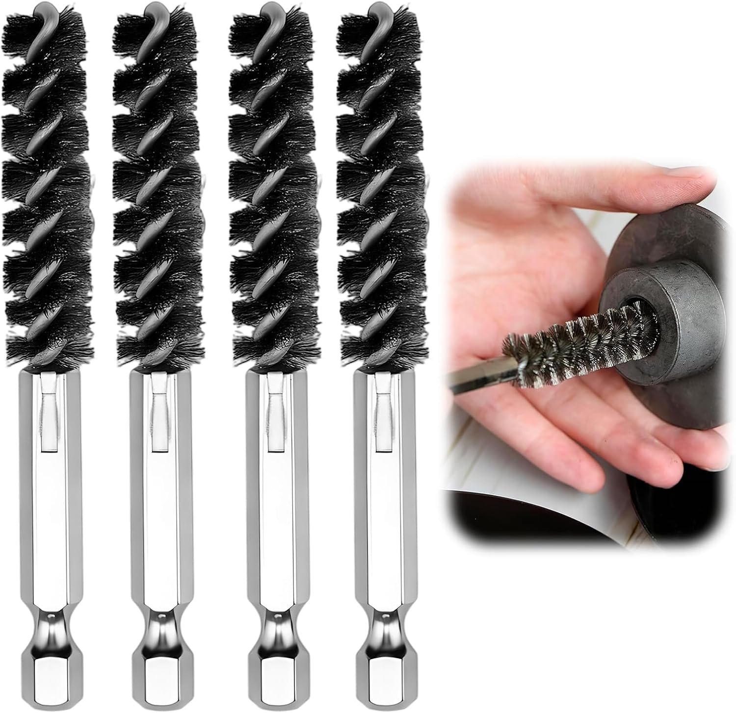 Golf Club Cleaning Brush with Ferrules Tool, Dual Head Stainless Steel Shaft and Hosel Cleaner for Golfers Players Coaches, Perfect for Iron or Wood Hybrid Clubs