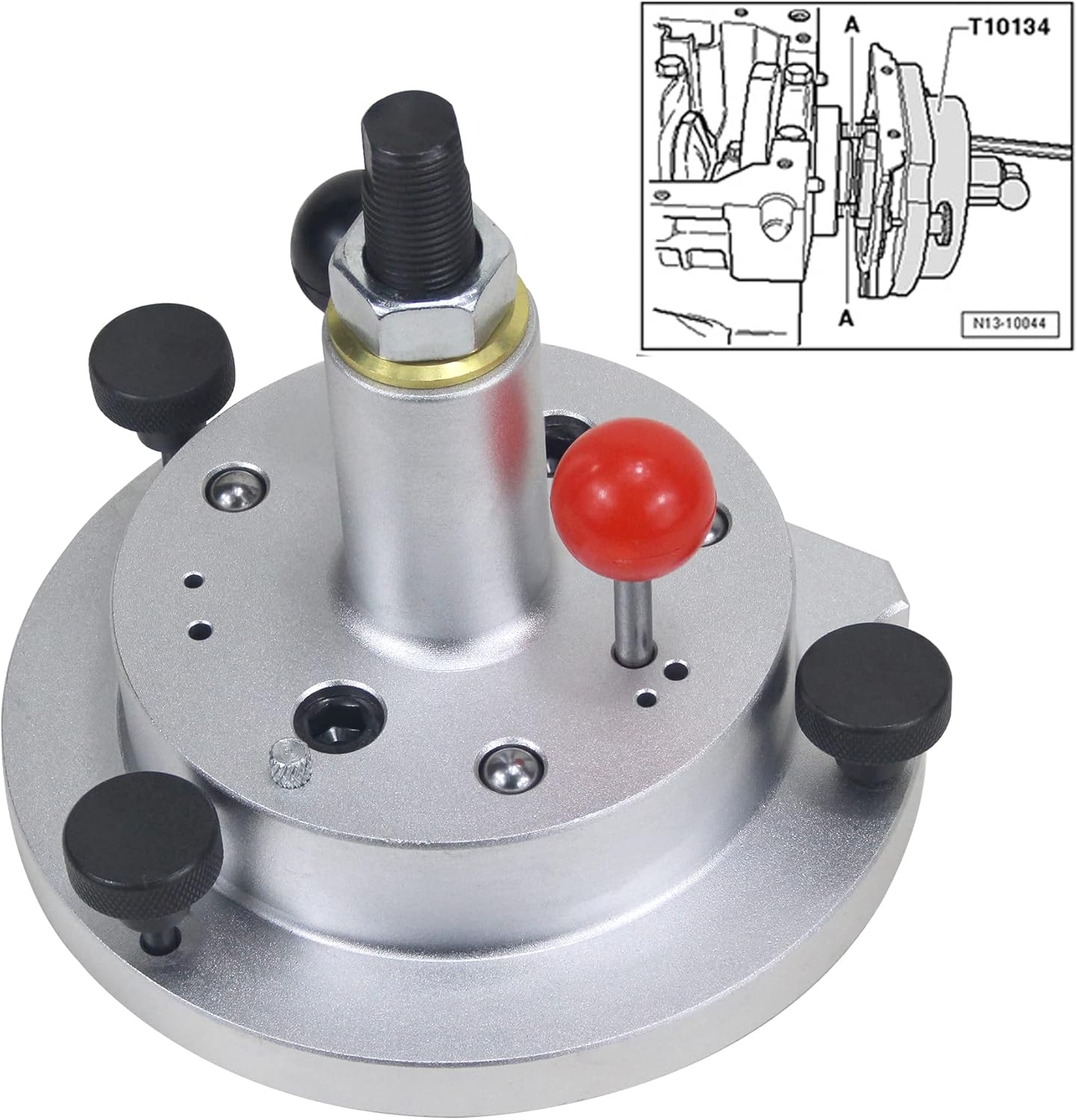 T10017 T10134 Crankshaft Oil Seal Remover Inataller Crankshaft Rear Seal Flange Removal Installation Tool Compatible with VW Audi 4 Cylinder Engines
