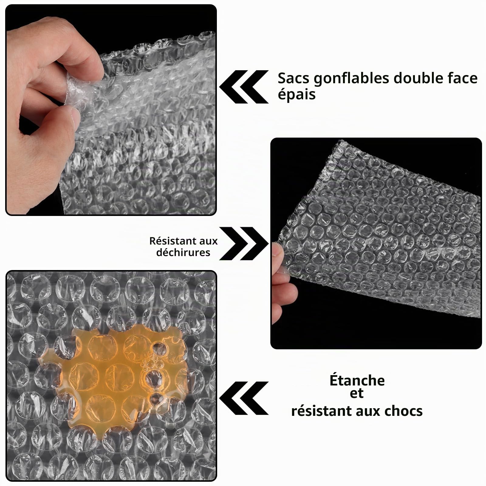 CYEER Lot de 100 Sachets Papier Bulle 10x20cm, Pochettes de Protection Matelassées Anti-Choc pour Expédition, Emballage Rembourré pour Objets Fragiles, Bijoux, Verre et Petits Colis