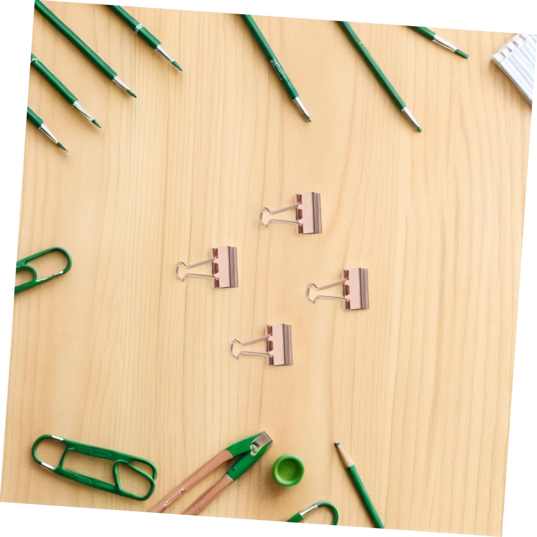 DOITOOL 100stücke Metall-büroklammern Roségoldene Binderclips für Aktenorganisation Scrapbooking und Quittungsblöcke Schreibwaren zum Dokumentenordnen