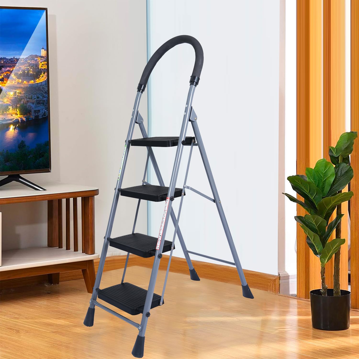 See full amazon price history chart for ADA Premium 4 Step Ladder - Home Use Heavy Duty Step Stool Foldable Iron Metal - Wide Anti Skid Steps - 2 Year Manufacturer Warranty - Grey ADA Premium 4 Step Ladder - Home Use Heavy Duty Step Stool Foldable Iron Metal - Wide Anti Skid Steps - 2 Year Manufacturer Warranty - Grey (B0D9SKF58V) Amazon Price History, Amazon Price Tracker