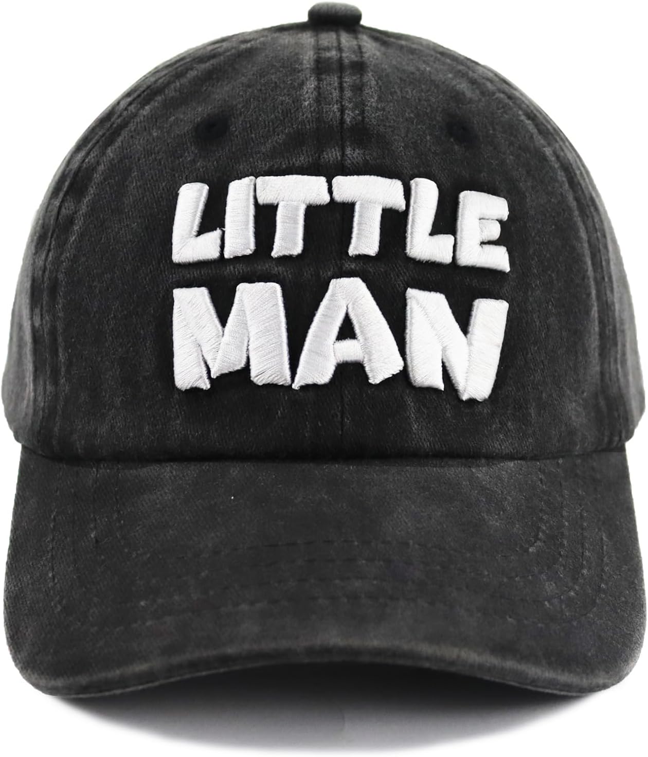 2 PCS Big Man and Little Man Matching Hats, Adjustable 3D Embroidered Cotton Dad and Son Baseball Caps - Image 6