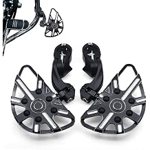 MZS Motorcycle Highway Pegs, 1.25" Short Angled Adjustable Foot Peg Mounts