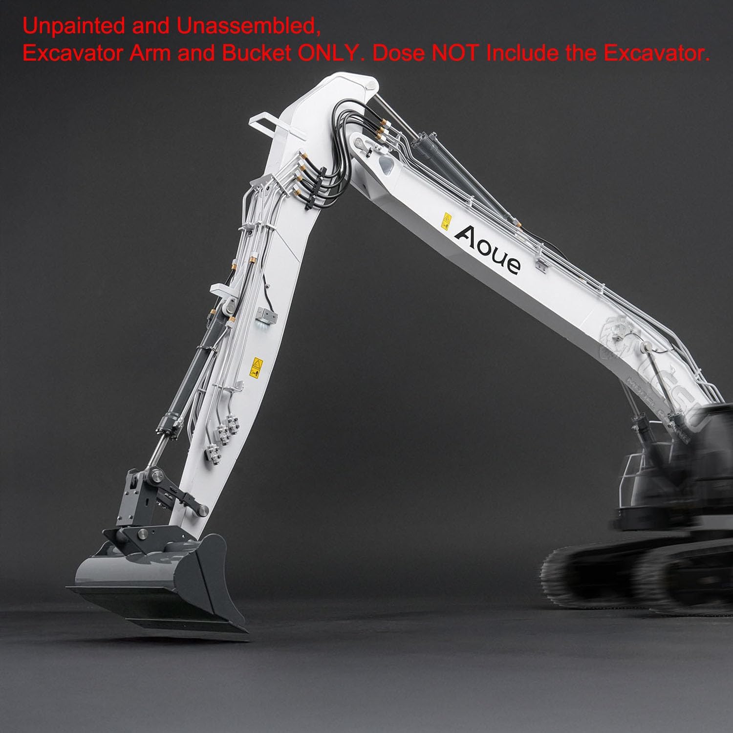 TOUCAN RC HOBBY Metal Long Arm KIT for 1/14 Scale LESU 7CH Valves RC Hydraulic Excavator LR945 Handmade DIY Remote Control Digger Model Upgraded Refit Parts