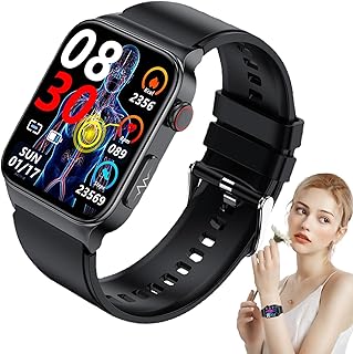 Relógios fitness, Monitor Glicose no Sangue Relógio Inteligente Relógio Inteligente, Smartwatch multifuncional rastreamento oxigênio no sangue ECG Smartwatch glicose Ngumms