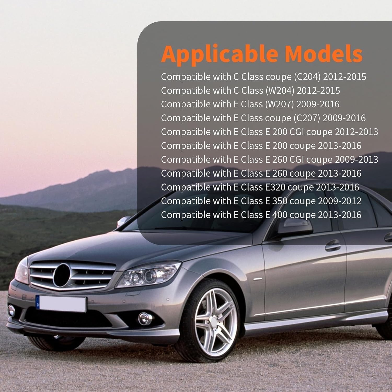 2PCS Front Shock Absorber Strut Assys Compatible with C180 C200 C250 C350 E250 E300 E350 E400 E500 E550 2010-2016 C204 C207 A2073231300 A2073231400 Shock Strut Assembly