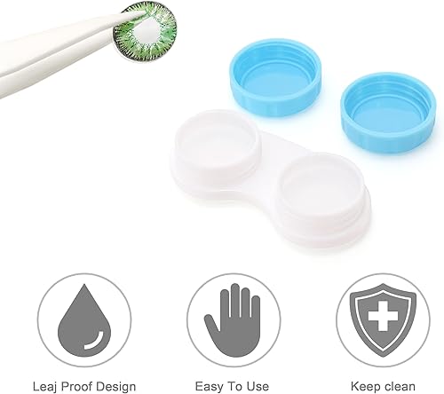 Miniatura 5 de Nicunom Paquete de 80 fundas coloridas para lentes de contacto, cajas de contacto a granel, kit de almacenamiento en remojo, 4 colores