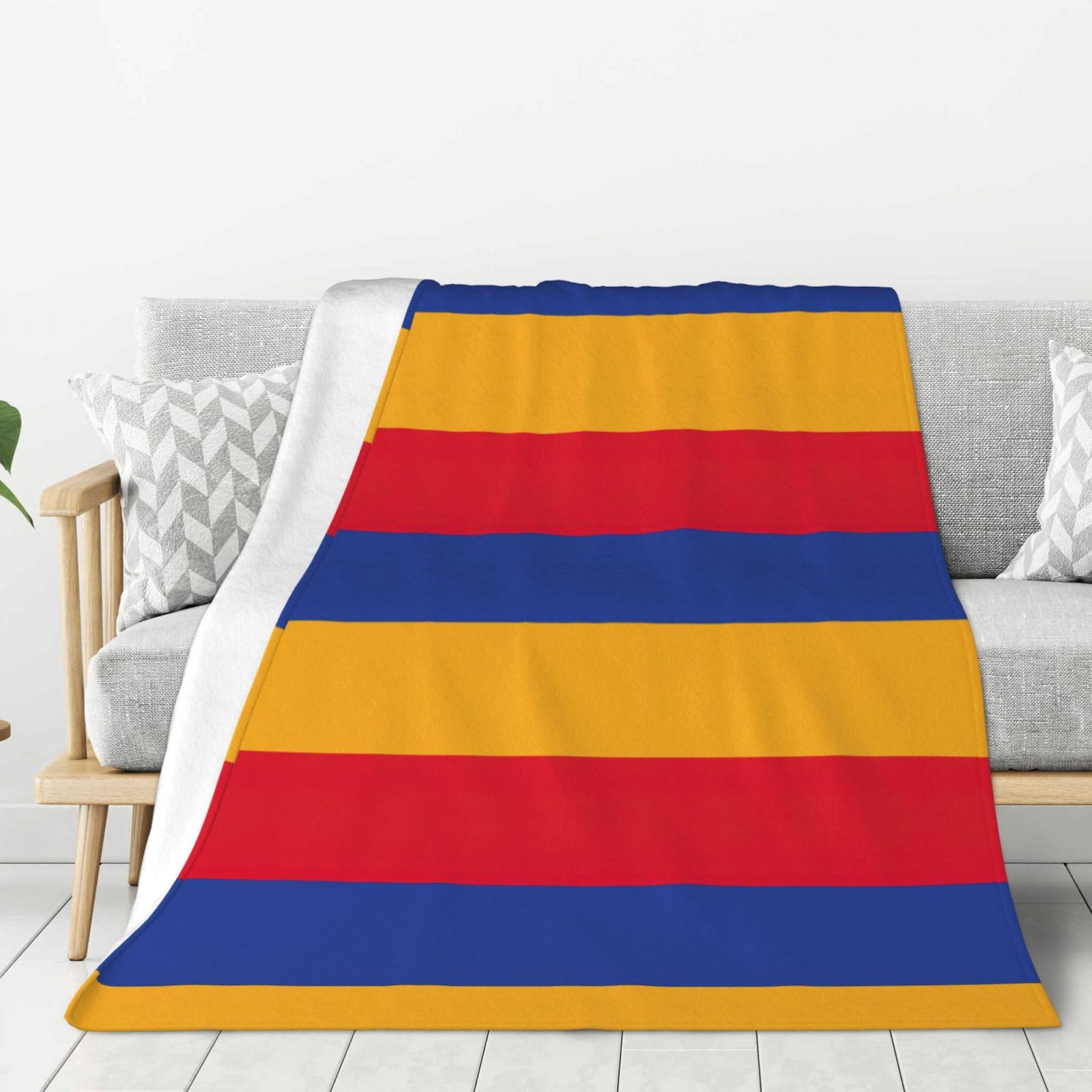 Couverture flanelle drapeau Arménie chaude contre le froid du canapé