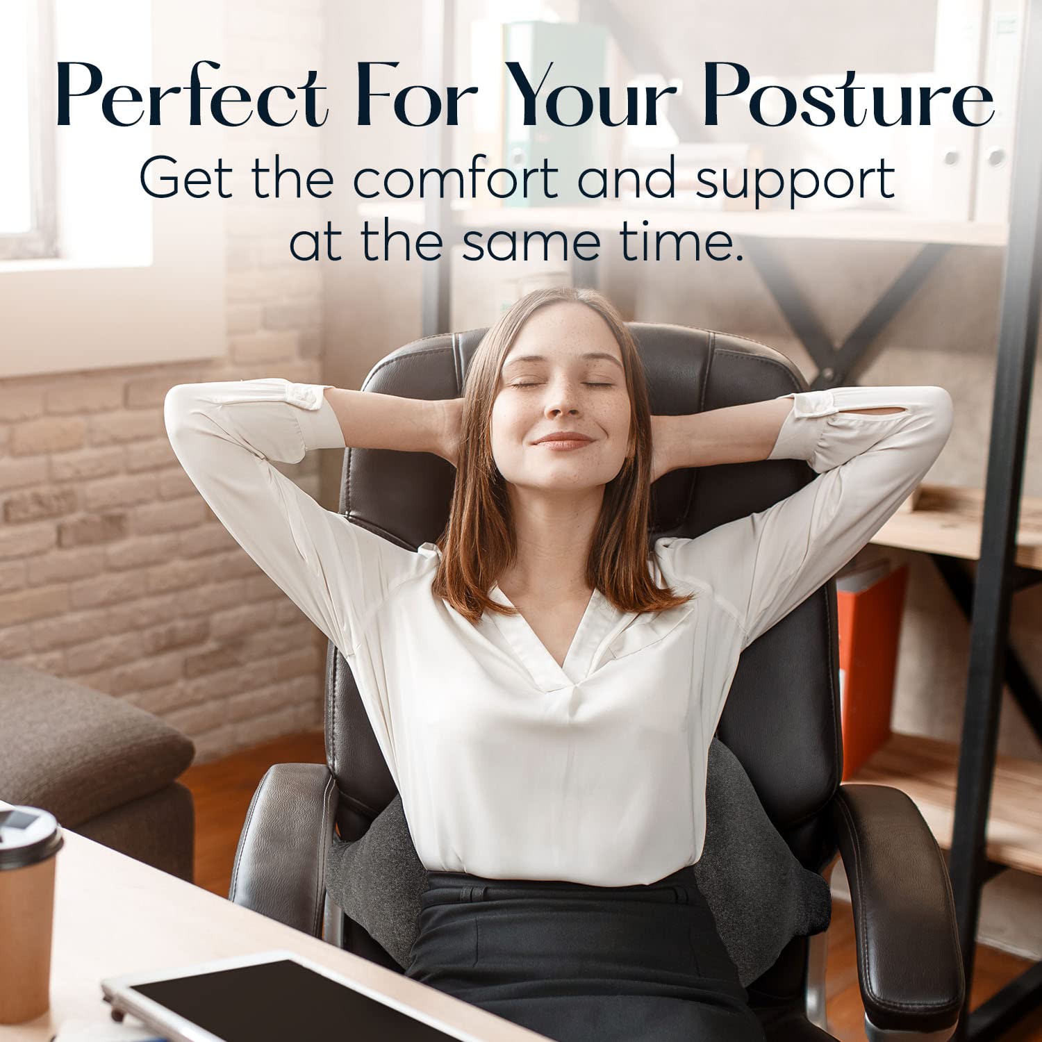 Amazon.com: SUTERA Low Back Pillow - Proper Posture Lumbar Support