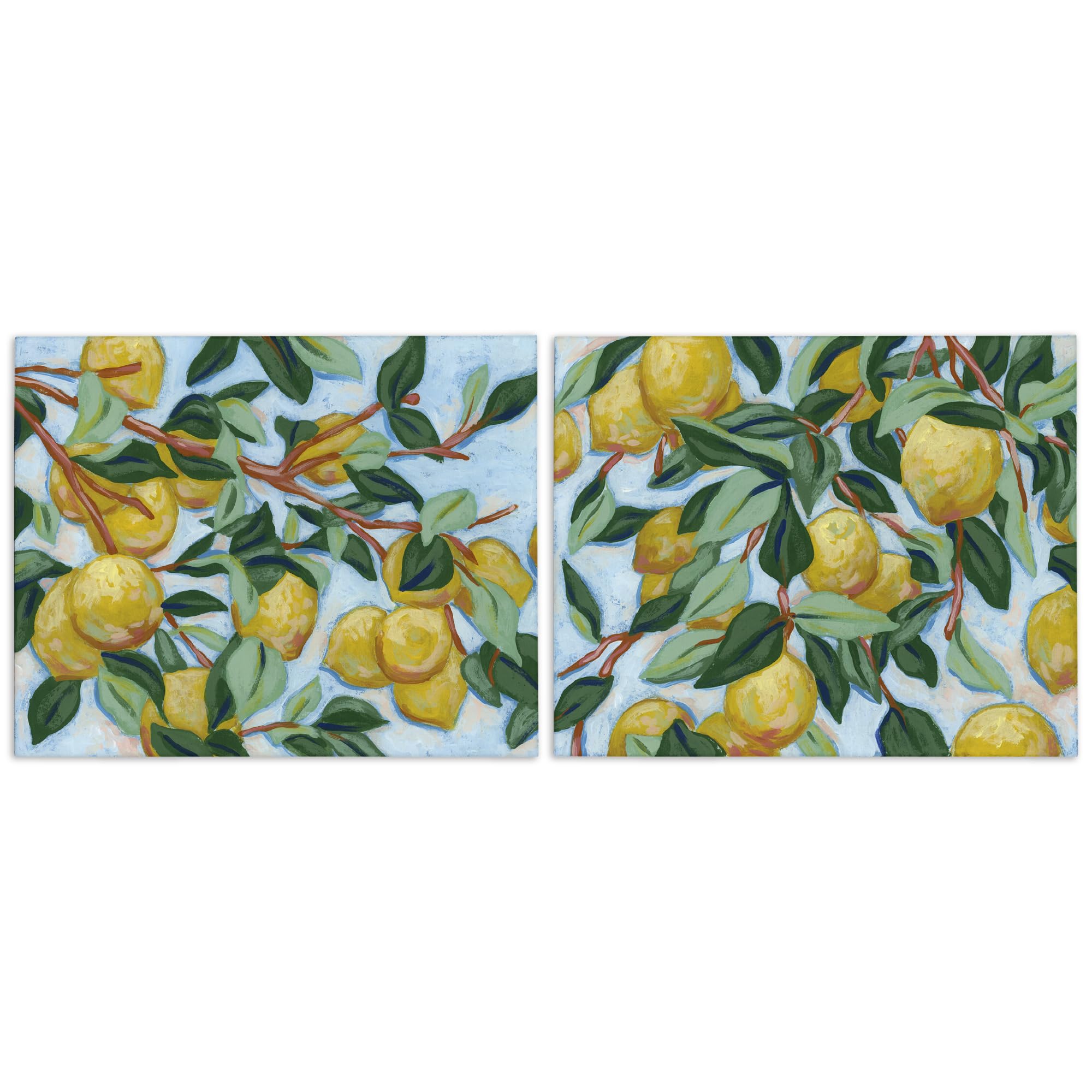 Stupell Industries Sunshine Lemon Tree 'Sunshine Lemon Tree'| 2Pc Canvas Art Set 2