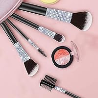 Vista 2 de Tiras de Cinta de Diamantes de Imitación de Plata Autoadhesivas, 7 Filas de 3.7 m de Cinta de Diamantes de Imitación con Adhesivos de Diamantes