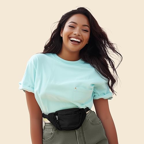 Miniatura 4 de Cangurera Dalix con 3 bolsillos para viajes bolsa para ocultar dinero para aeropuerto