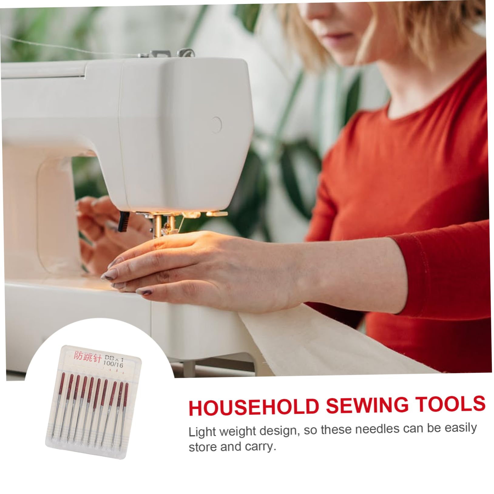 DOITOOL Agujas Ideales para Máquina de Coser de Metal y 50 para Ligeras y Duraderas para Costura en Casa Jeans Tela de Lona