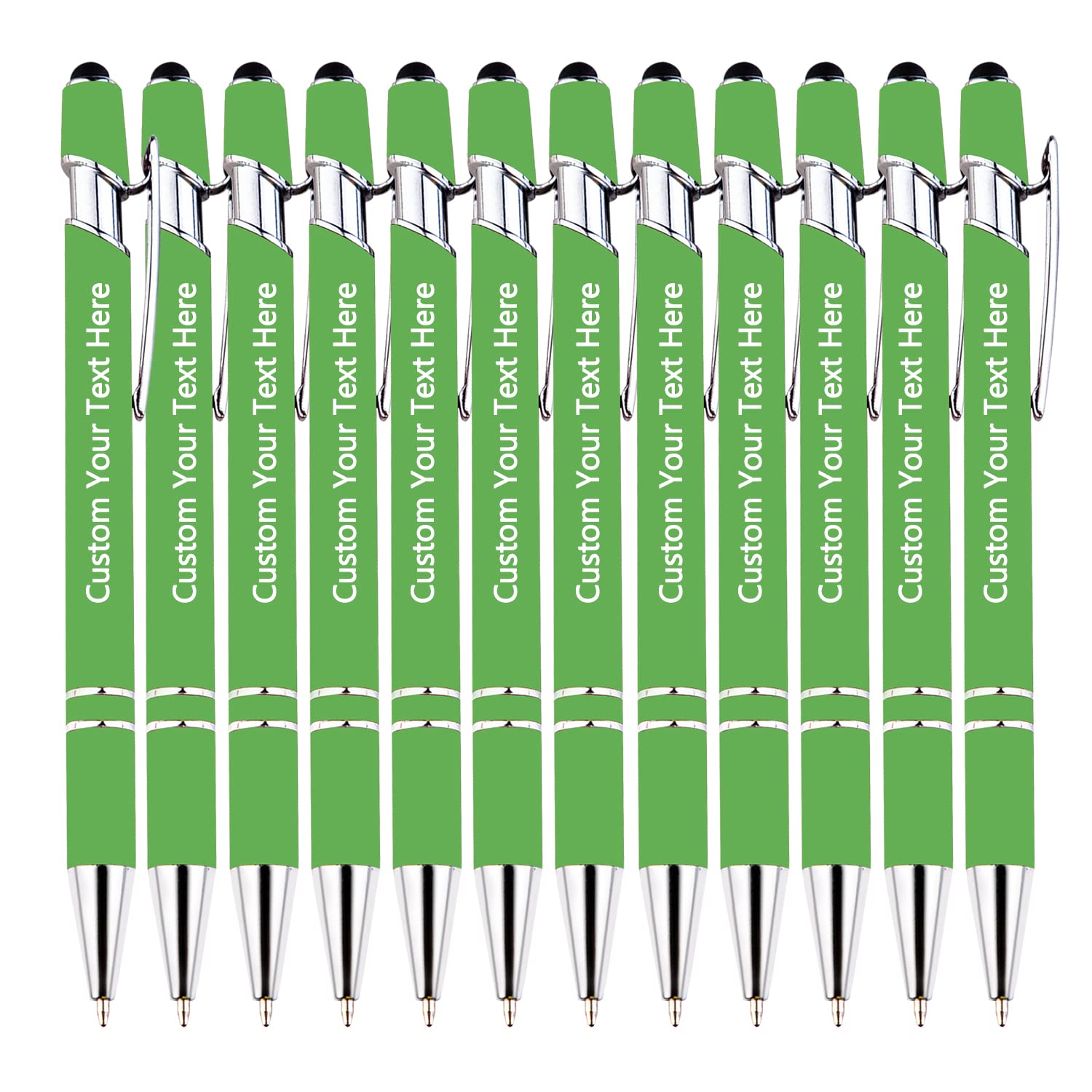 KOLOWKO Personalized 2-in-1 Ballpoint Pen & Stylus - Custom Text/Name/Message - Bulk Order Up to 1000 Pens for Business, Graduation, Anniversary — image 1