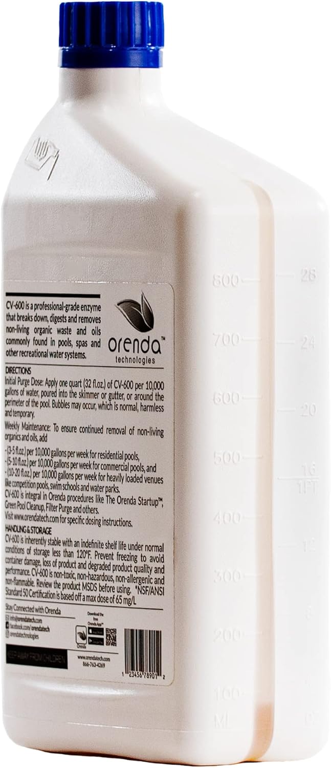 Orenda Technologies CV-600 Catalytic Enzyme Pool Water Cleaner Concentrate 2 Pk