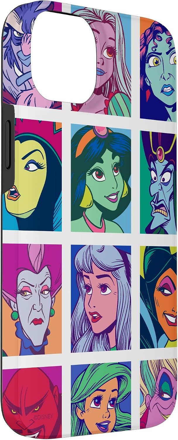 iPhone 14 Plus Disney Princesses and Villains Pop Art Print Case