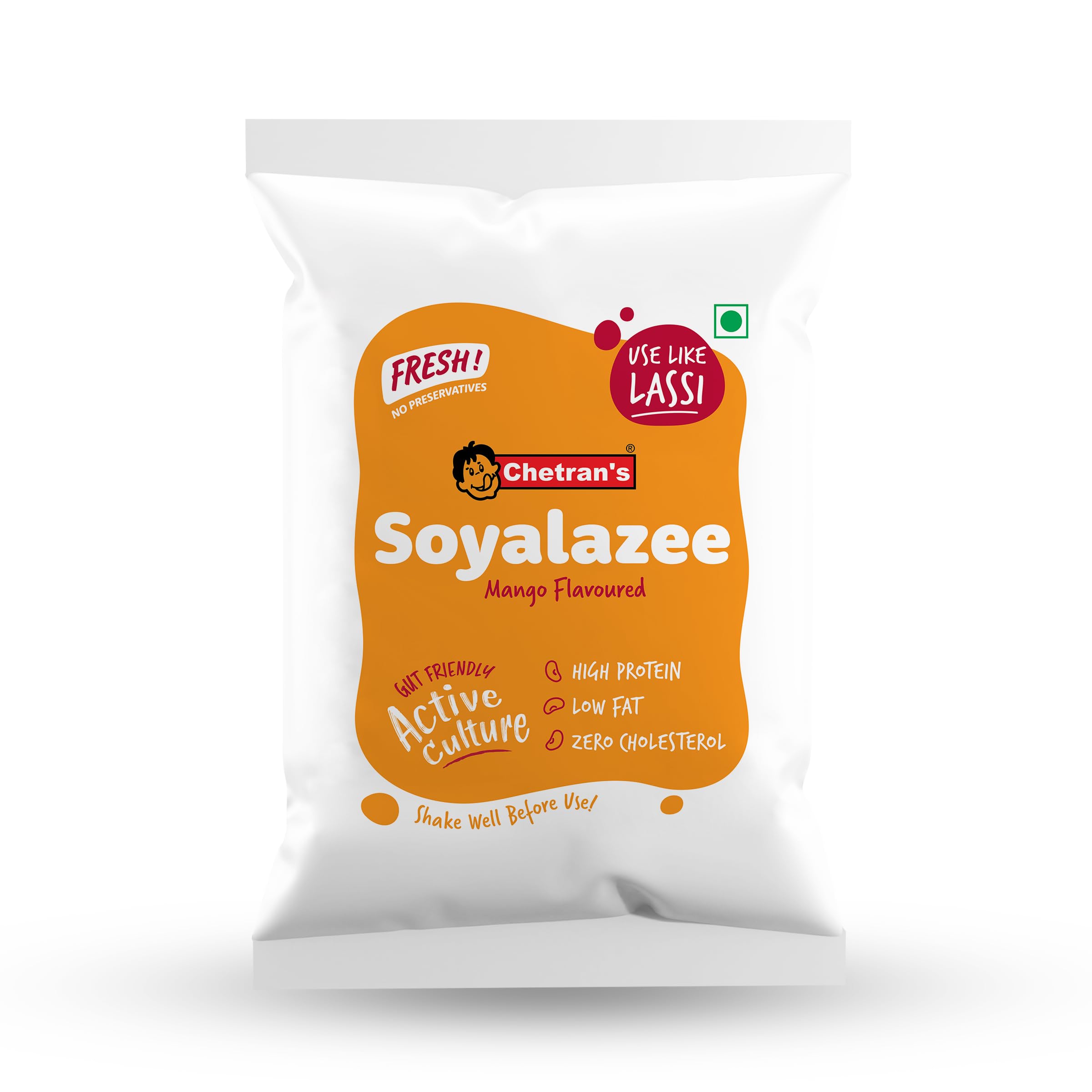 Chetrans Soyalassi Mango 250Ml|Dairy Lassi Alternative/Fresh/Probiotic/Lactose Free/Non Gmo/Plant Based/No Thickeners,Stabilisers/Natural Colours