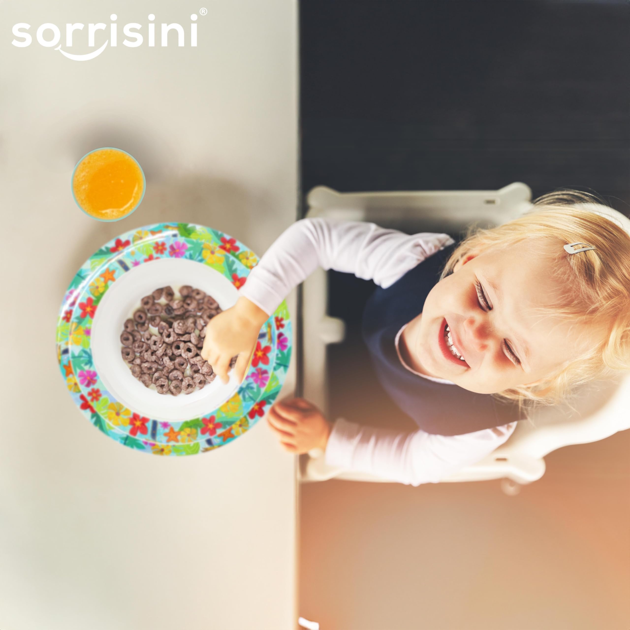 Set Stoviglie riutilizzabili adatte per microonde Vaiana, Piatti in plastica con piatto, ciotola, bicchiere, Set Stoviglie Bimbi in plastica, Vaiana