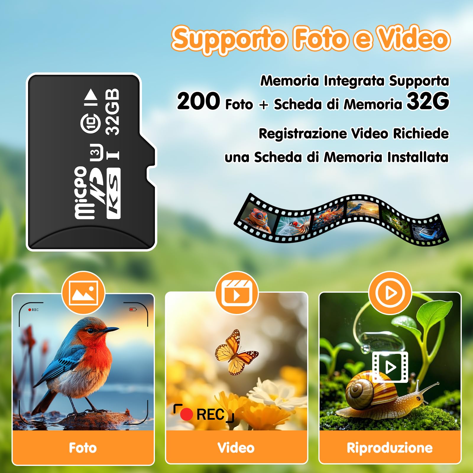 2 in 1 Microscopio Bambini e Telescopio, Microscopio Digitale Bambini con Scheda 32GB, 1000X Microscopio Portatile con Schermo IPS da 2,0 Pollici e 8 Luci LED, Regalo per Bambini dai 3 Anni