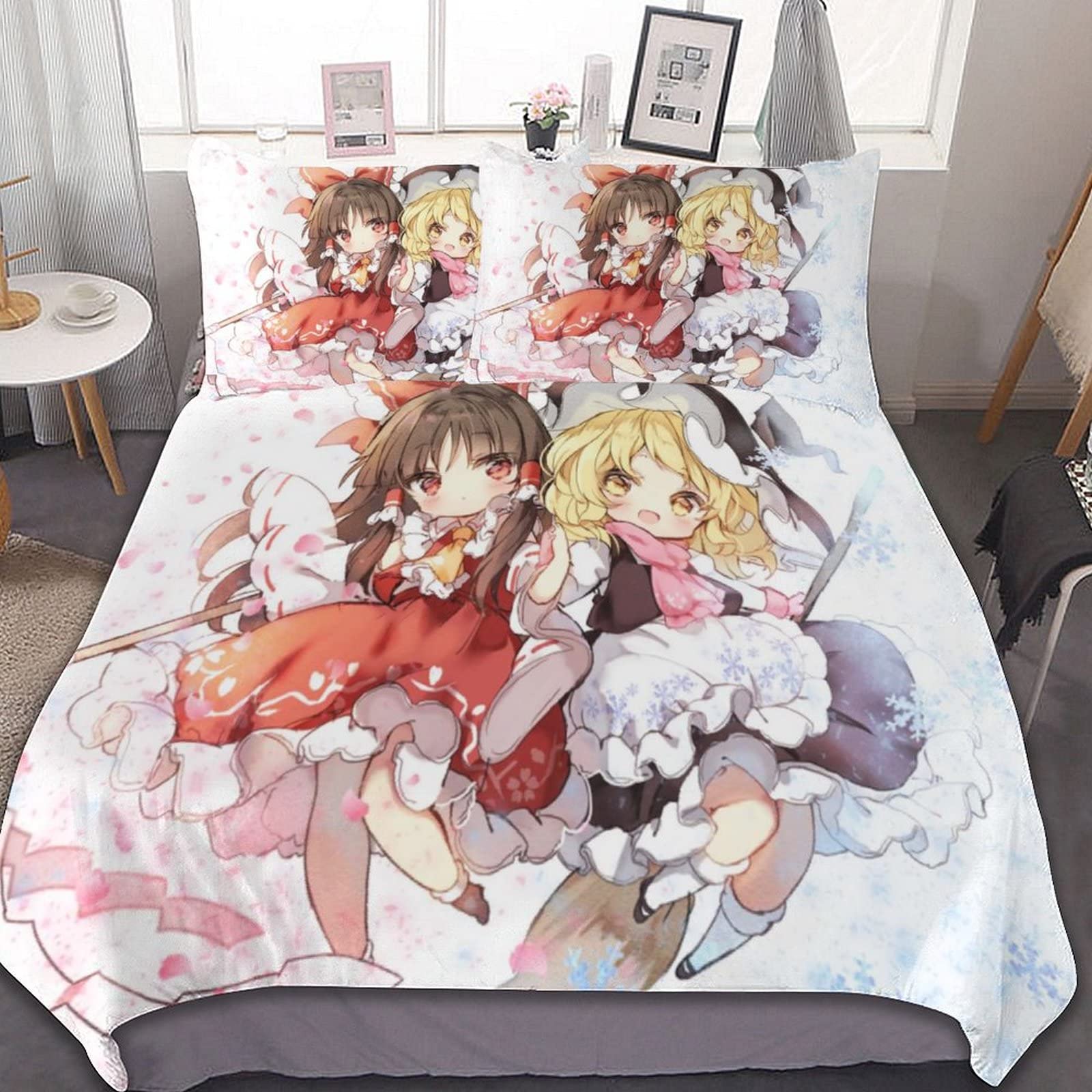 Amazon｜寝具カバーセット 冬 3点セット オシャレ キャラクター柄 東方