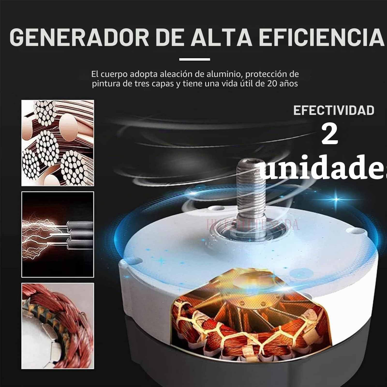 3000W Generador de Turbina de Viento Kit 24V 48V 220V Portátil Generador de Turbina de Viento Kit Con 3 Palas/Controlador Para la Energía Solar Eólica Fabricante de Equipos