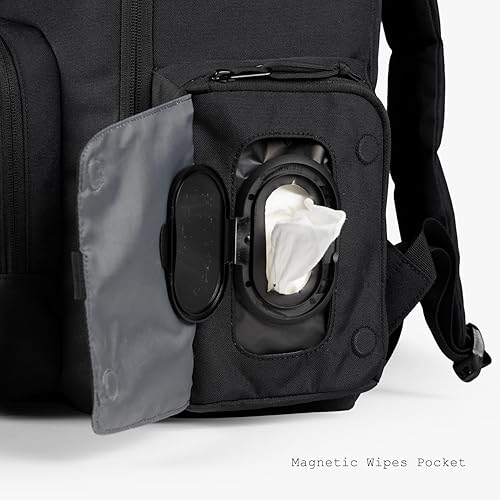 Miniatura 3 de Tactical Baby Gear Mochila clásica para pañales, gris carbón , Mochila para pañales