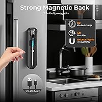 Vista 6 de BlueSwan Termómetro digital inalámbrico inteligente Bluetooth para carne de 820 pies, termómetro de alimentos con aplicación para parrilla