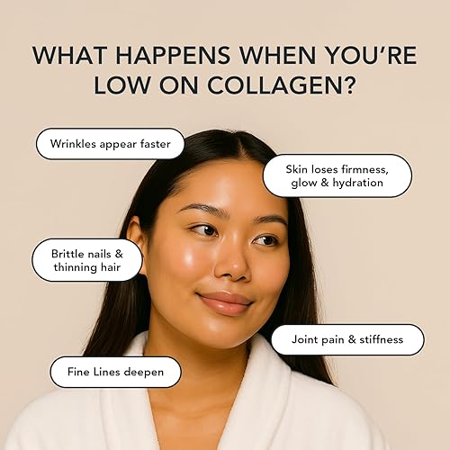 Miniatura 6 de Vitamin Bounty Multi Collagen Peptides Powder for Men & Women (Complex Plus) - 5 Types Hydrolyzed Collagen Protein - Probiotics, Vitamin C &