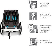 Vista 4 de Hamax Traveller Two Seat Bike Trailer + Stroller
