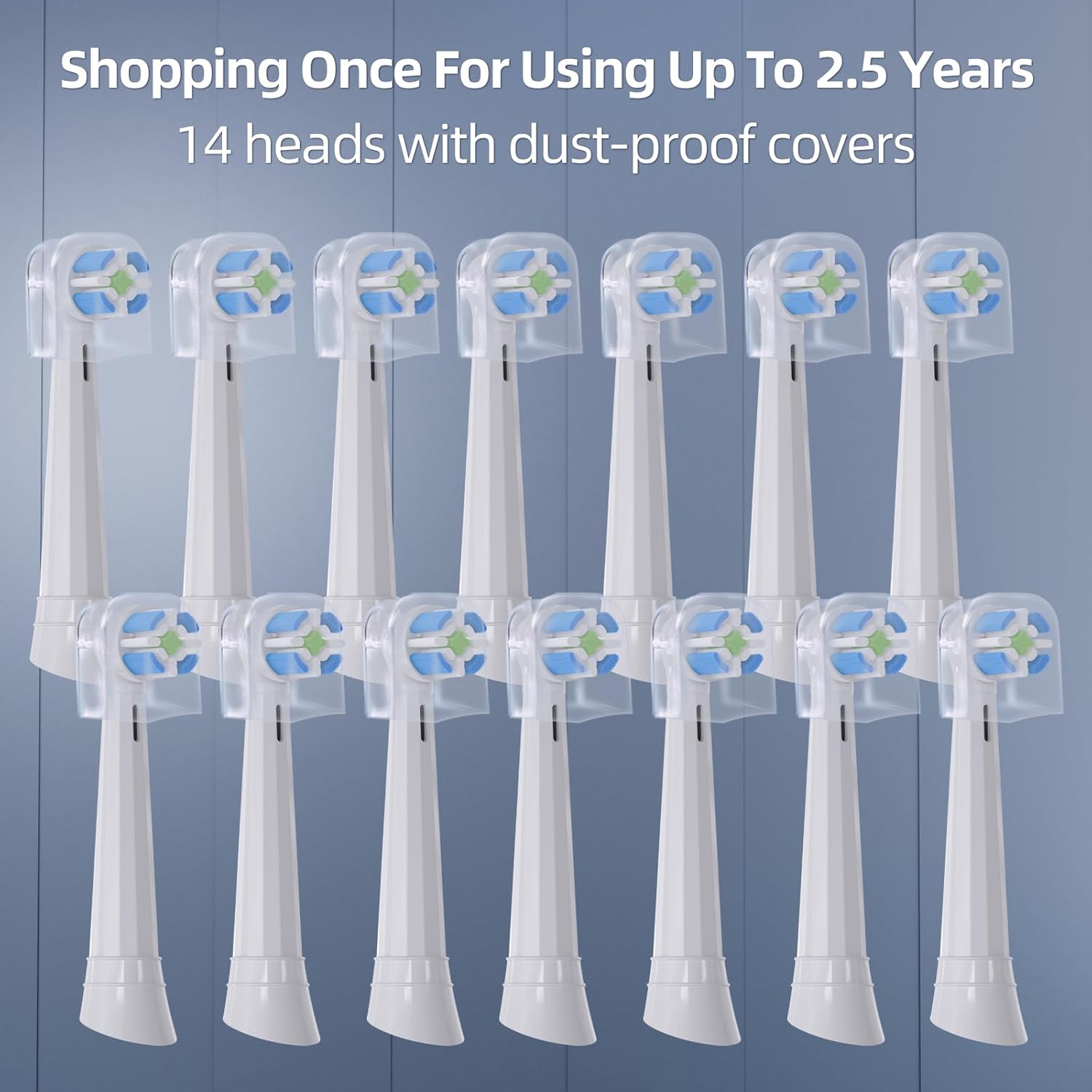 14 Cabeçotes de Escova de Dentes Elétrica Compatíveis com Oral-B iO 3/4/5/6/7/8/9/10 Series - Substituição para Escova de Dentes Oral-B iO, Brancos - Imagem 4