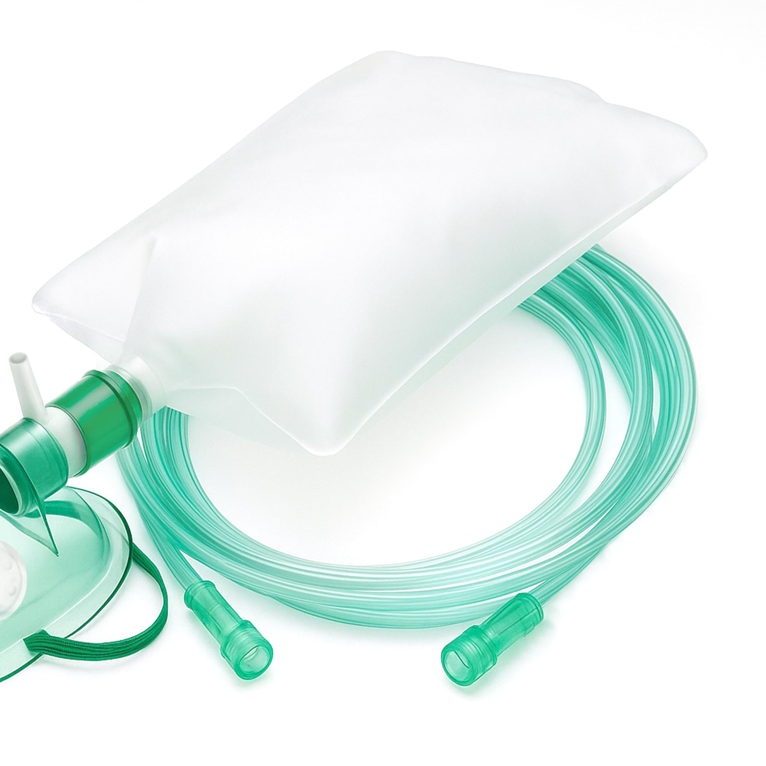 OX-MASK Maschera ossigeno con Reservoir, tubo 200 cm, Maschera Adulto con ferretto stringinaso