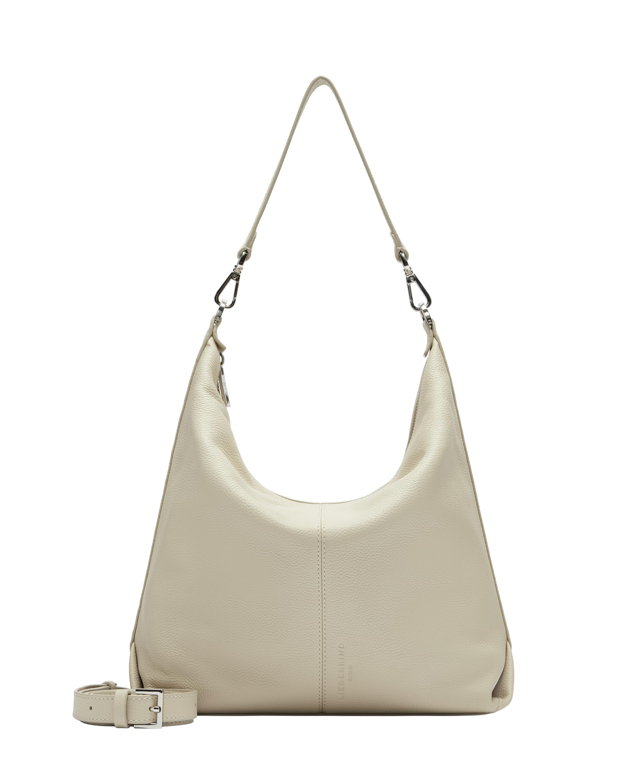 LIEBESKIND BERLIN Leather cross body bag Paris Hobo Bag Milk beige